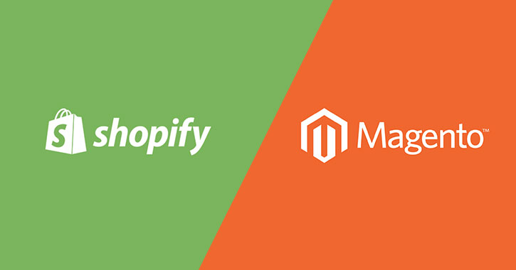 shopify and magento logo