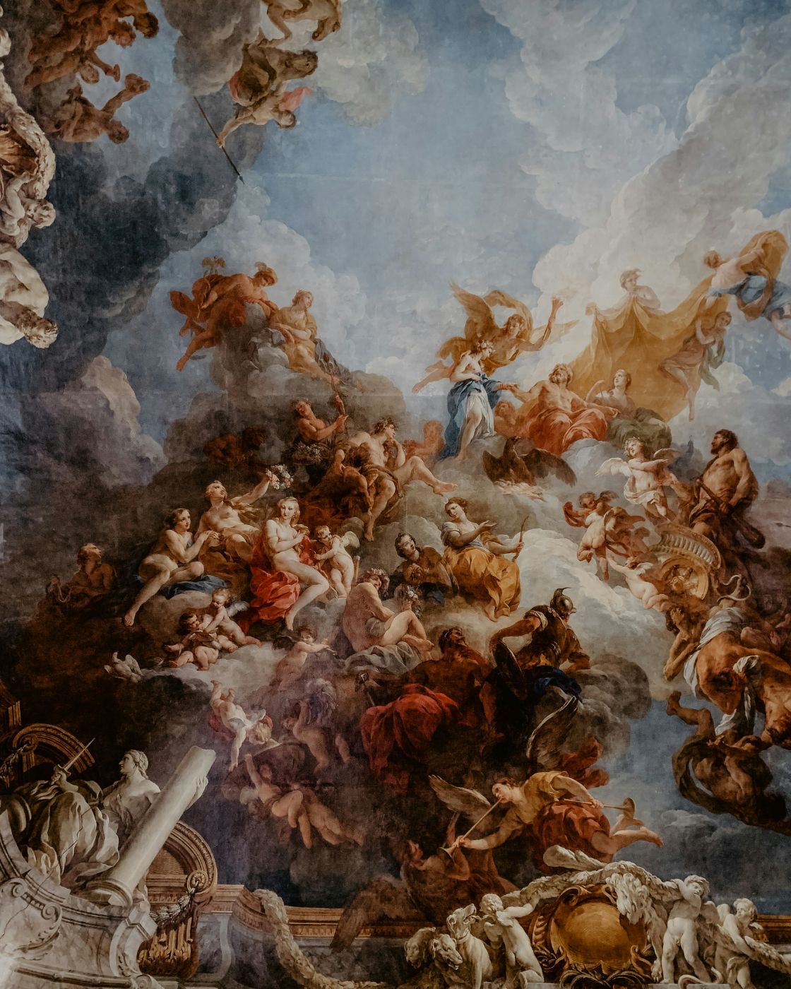 A section of the ceiling of the Sistine chapel