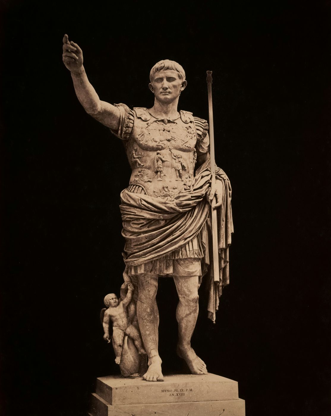 A statue of the emperor Augustus
